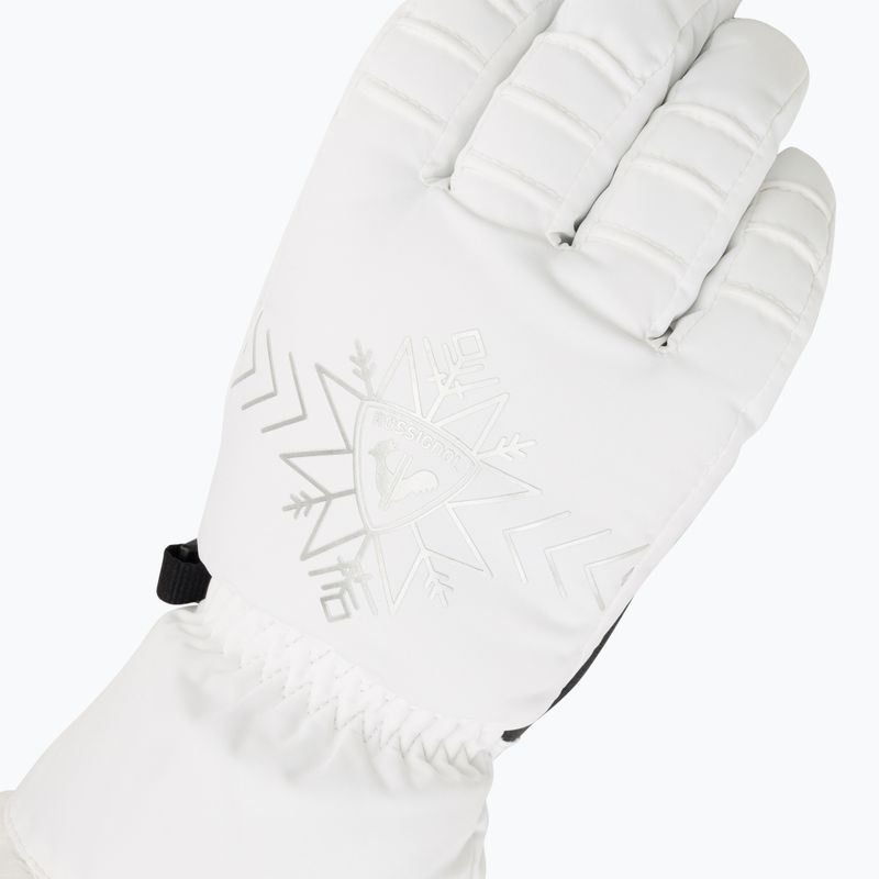 Women's ski glove Rossignol Perfy G white 4