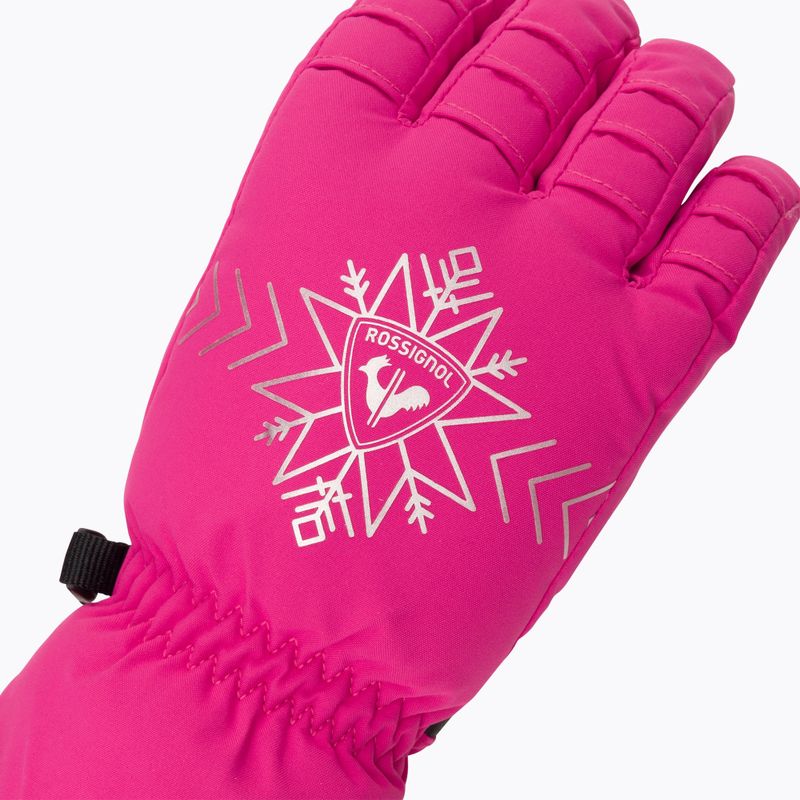 Women's ski glove Rossignol Perfy G orchid pink 4