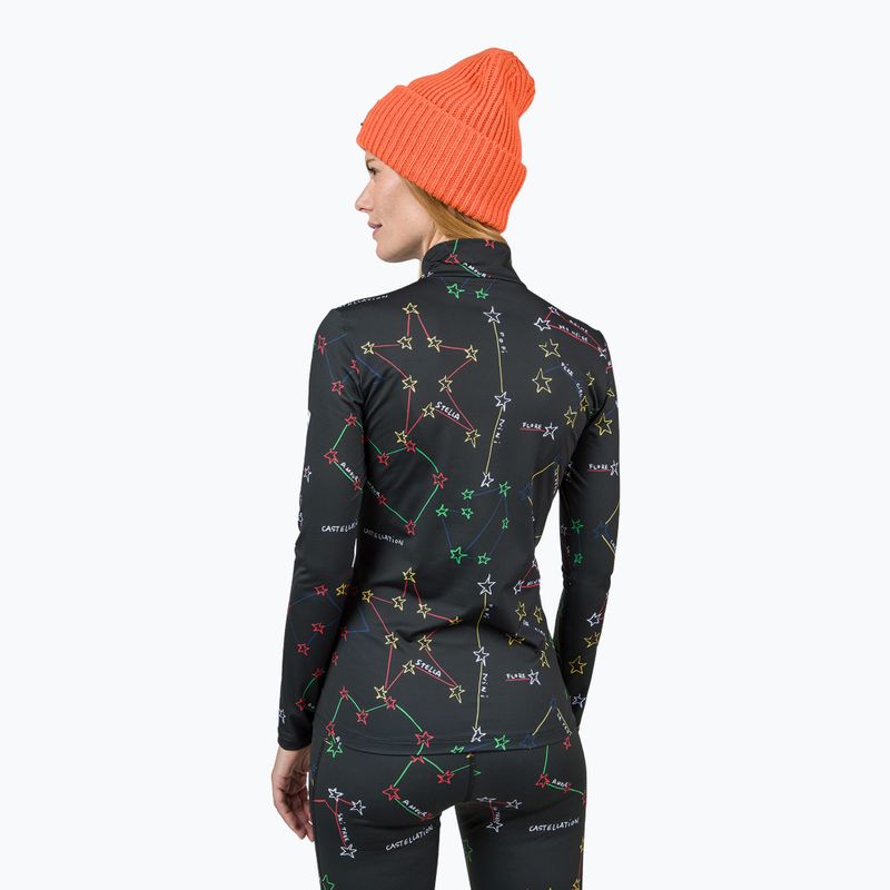 Women's thermal active sweatshirt Rossignol Booster 1/2 Zip Top 100 black 2