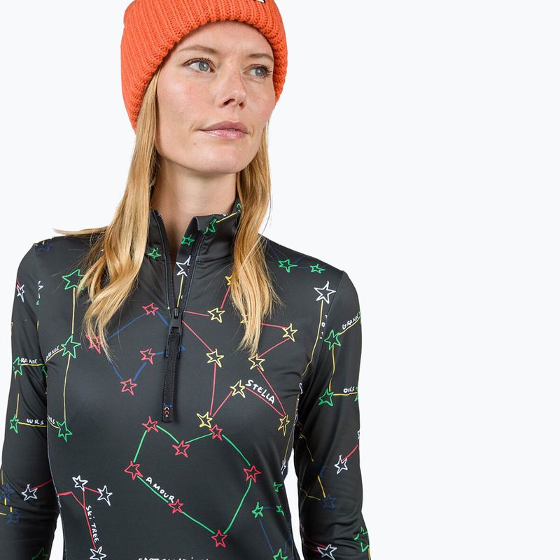Women's thermal active sweatshirt Rossignol Booster 1/2 Zip Top 100 black 5