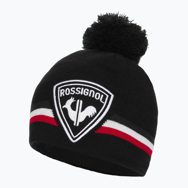 Rossignol Rooster Pompon black men's winter beanie 3