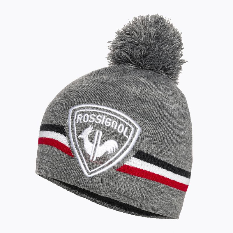 Men's Rossignol Rooster Pompon winter cap heather grey 3