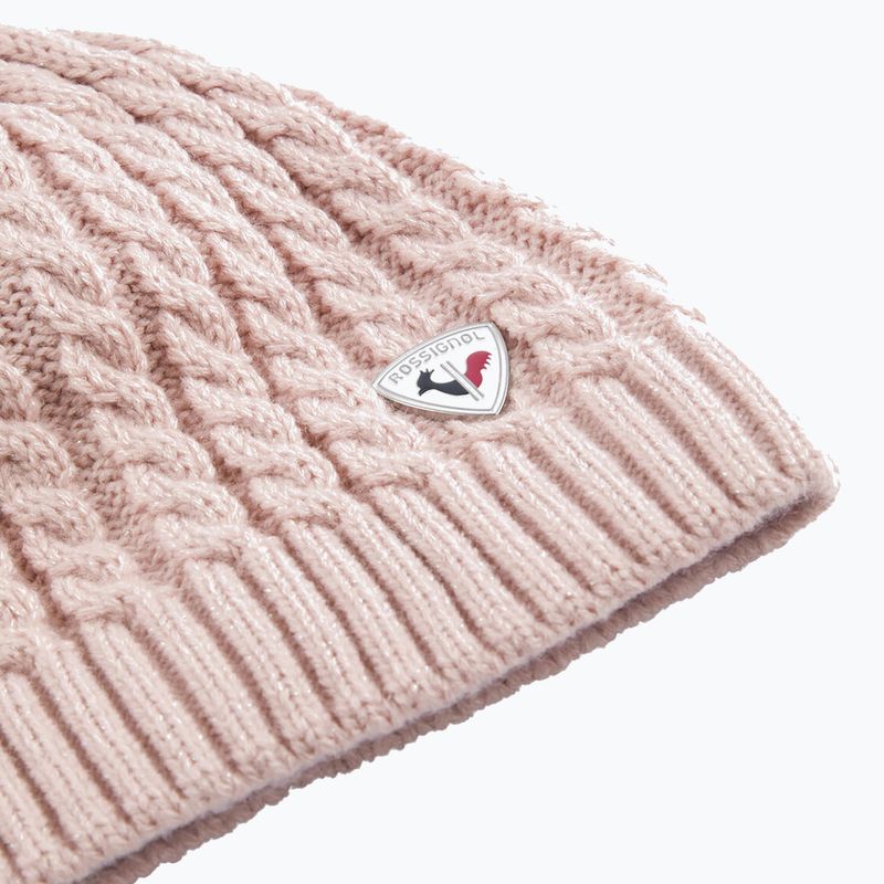 Women's winter hat Rossignol Kitsi powder pink 2
