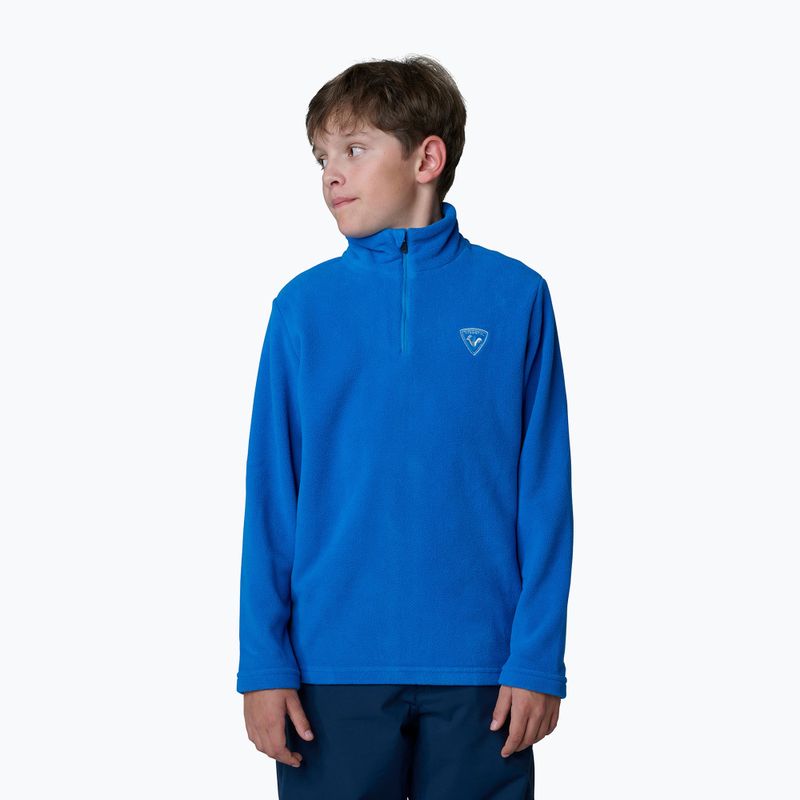 Rossignol Boy 1/2 Zip Fleece children's ski sweatshirt lazuli blue