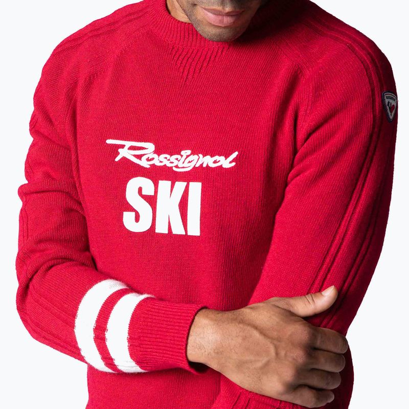 Rossignol Signature men's jumper Rossignol Knit sport red 4