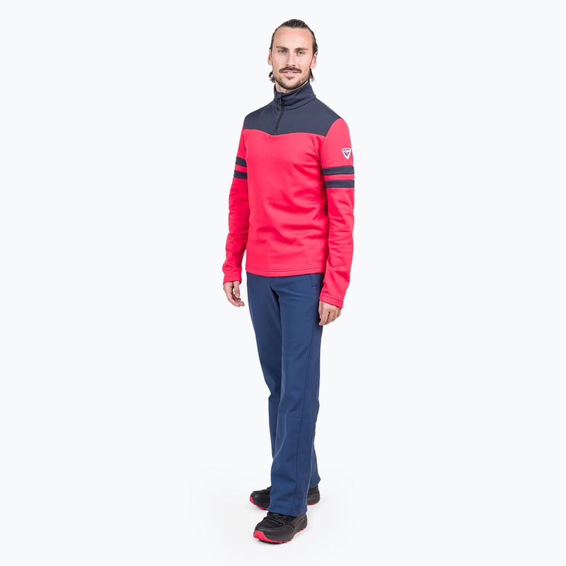 Men's thermal active sweatshirt Rossignol Resort 1/2 Zip sports red 3