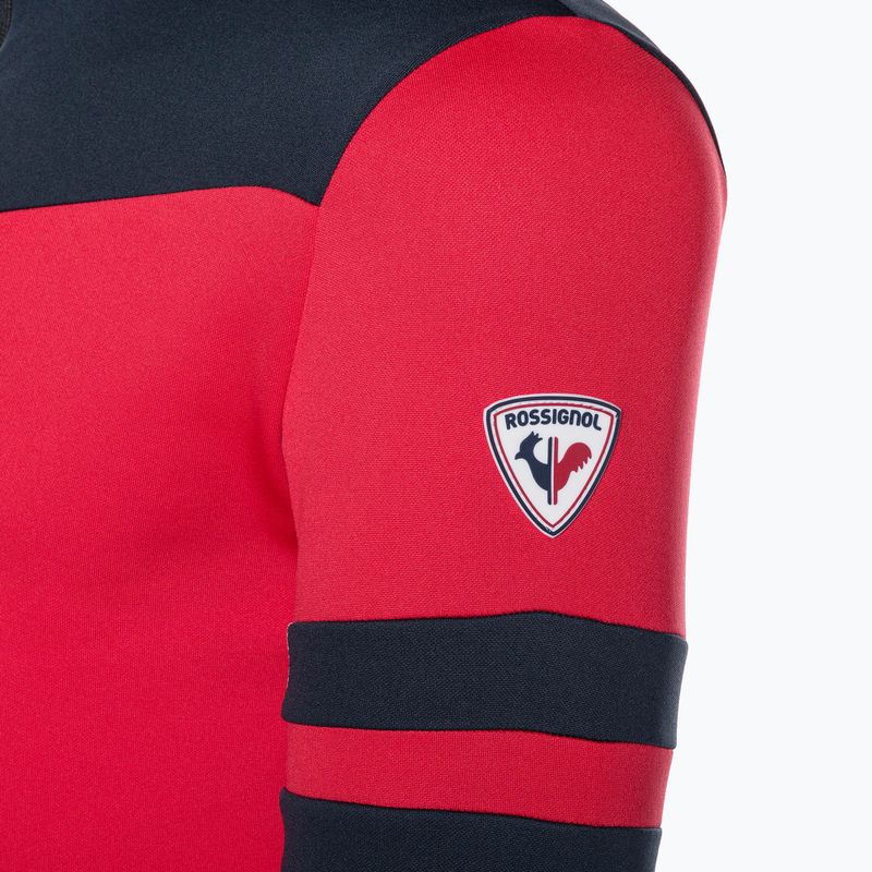 Men's thermal active sweatshirt Rossignol Resort 1/2 Zip sports red 9