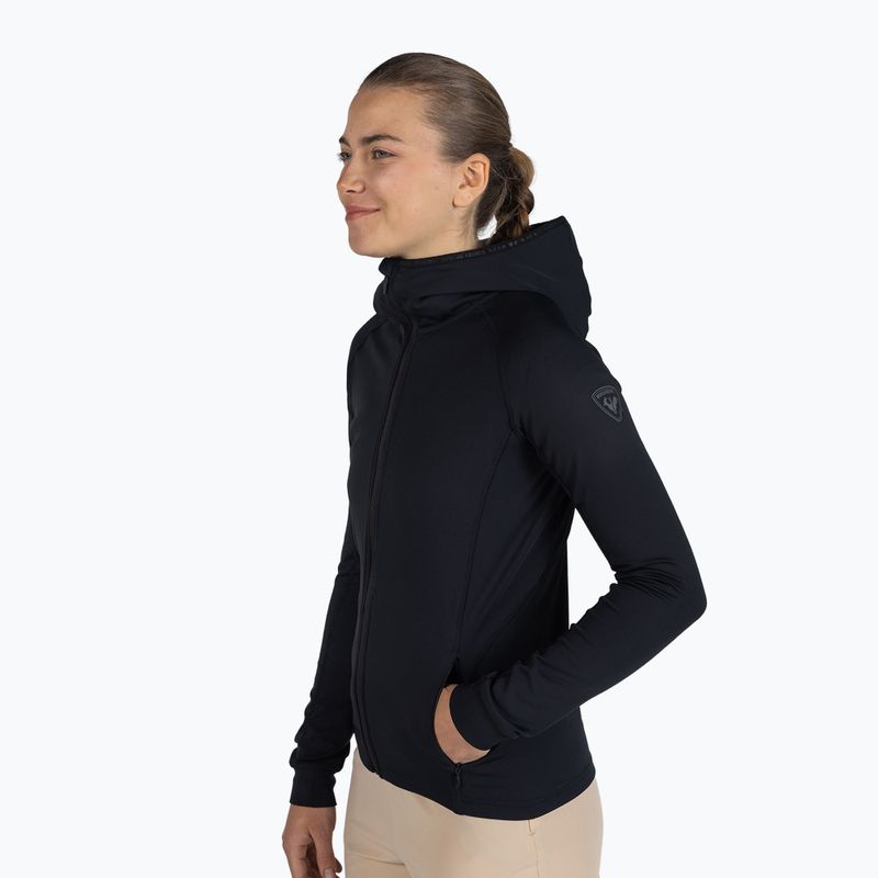 Women's sweatshirt Rossignol Mid Layer Thin Full Zip black 4