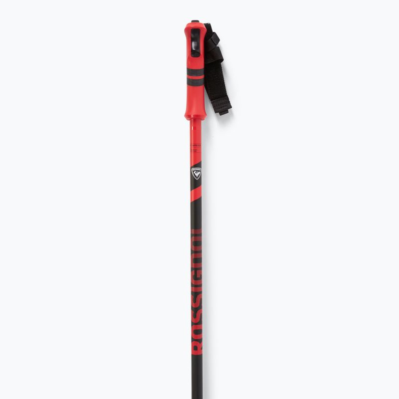 Rossignol Tactic Clip ski poles black/red 2