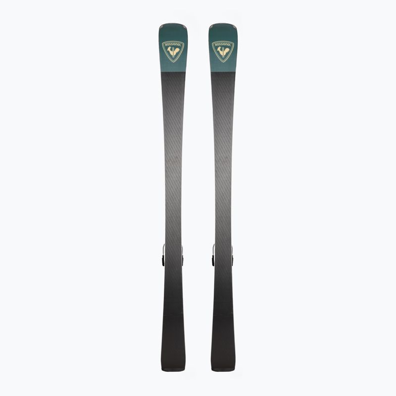 Women's downhill ski Rossignol Nova 10 + XP11 bindings black/metallic green 3