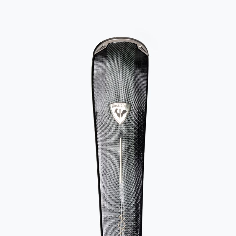 Women's downhill ski Rossignol Nova 10 + XP11 bindings black/metallic green 6