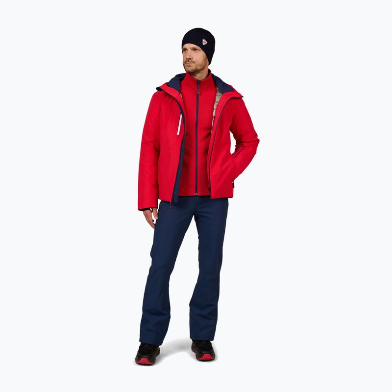 Men's Rossignol Cieloalto Fleece Fz sports red ski sweatshirt 2