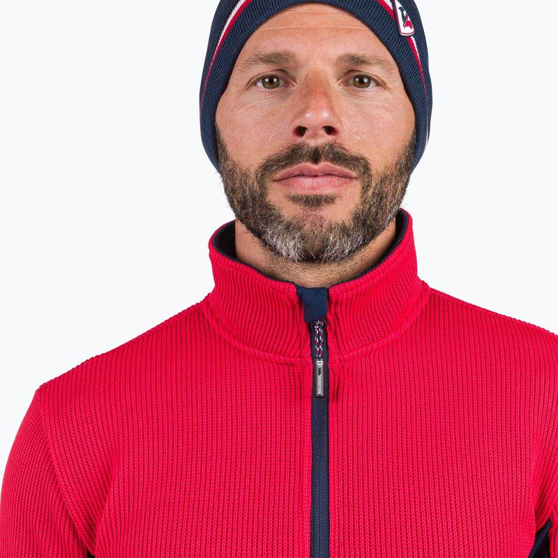 Men's Rossignol Cieloalto Fleece Half zip sports sweatshirt red 6