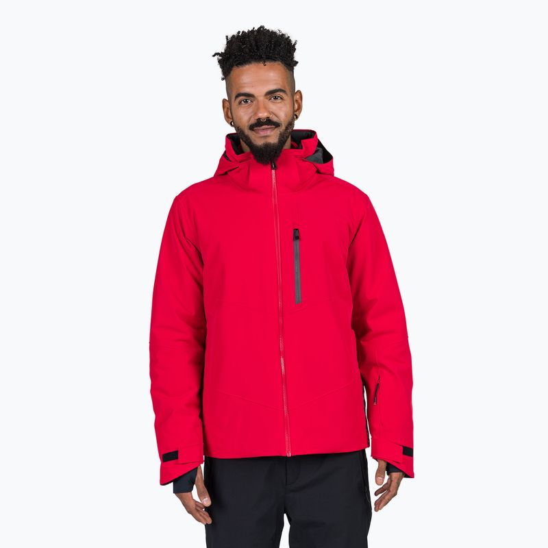 Rossignol Blackside sports red men's ski jacket