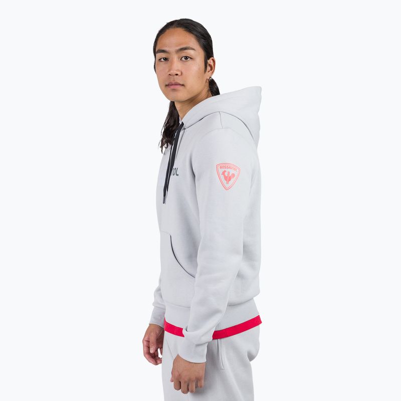 Men's Rossignol New Hero Hoodie soft grey 4