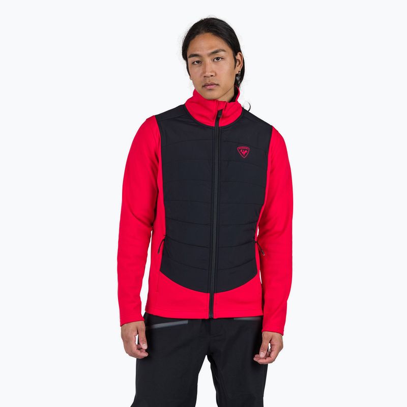 Men's Rossignol Classique Hybrid Clim Fz sports red jacket