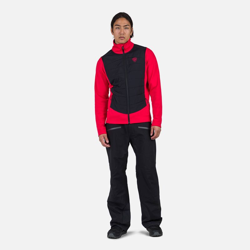 Men's Rossignol Classique Hybrid Clim Fz sports red jacket 2