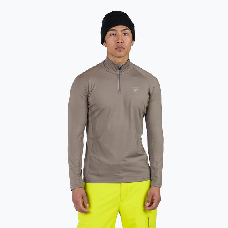 Men's thermal active sweatshirt Rossignol Classique 1/2 Zip dune