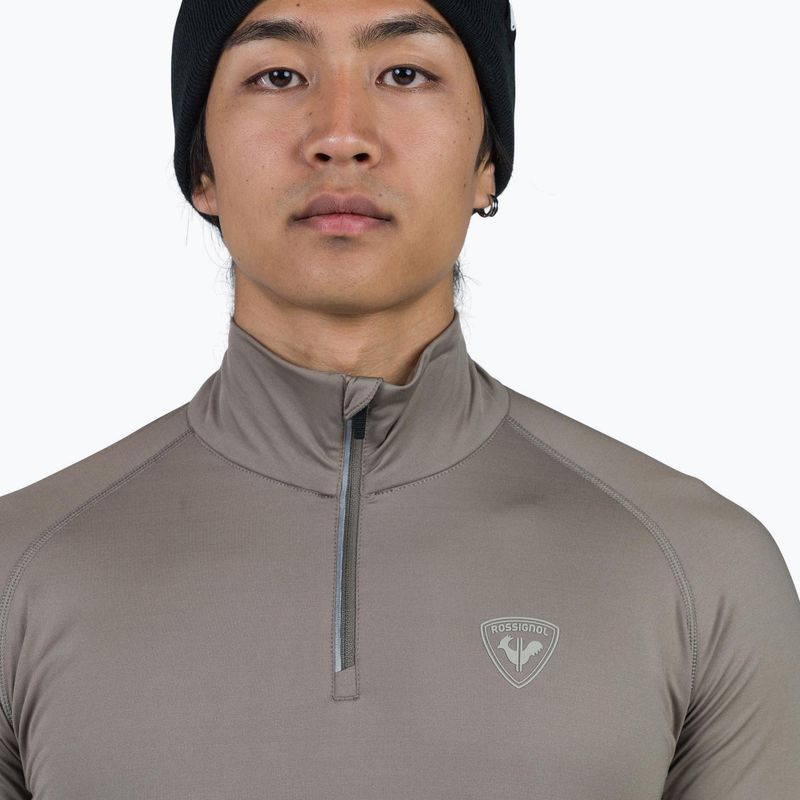 Men's thermal active sweatshirt Rossignol Classique 1/2 Zip dune 4