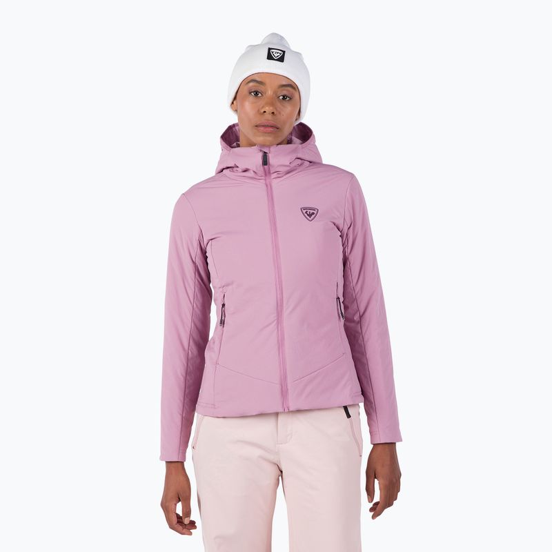 Women's insulated jacket Rossignol Opside Hoodie moonlight mauve
