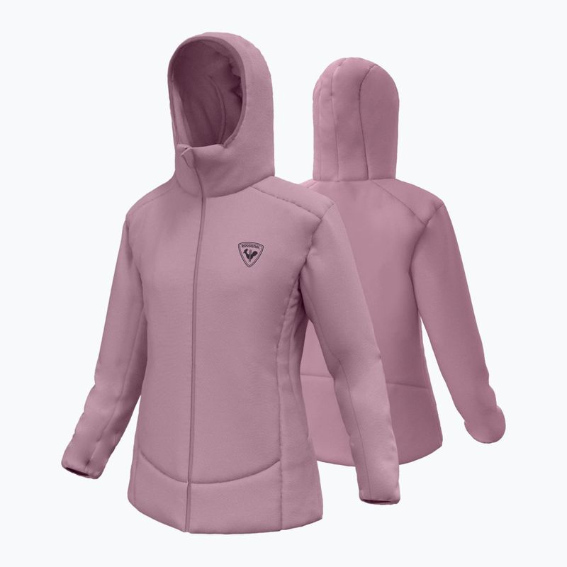 Women's insulated jacket Rossignol Opside Hoodie moonlight mauve 11