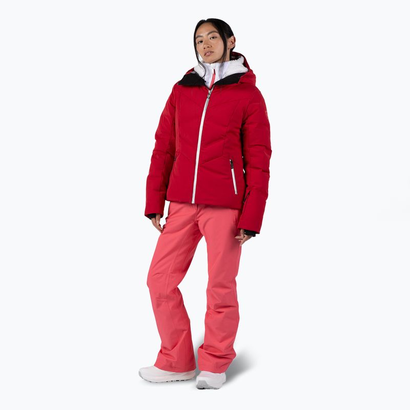 Women's ski jacket Rossignol Blackside Puffy ruby red 2