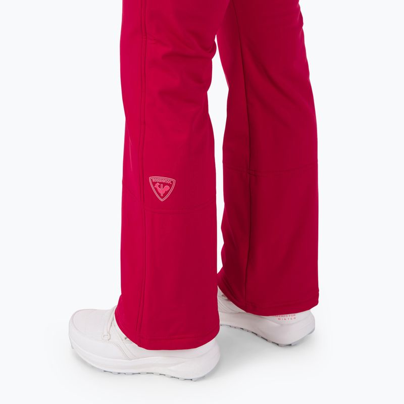 Women's Rossignol Ski Softshell trousers ruby red 4