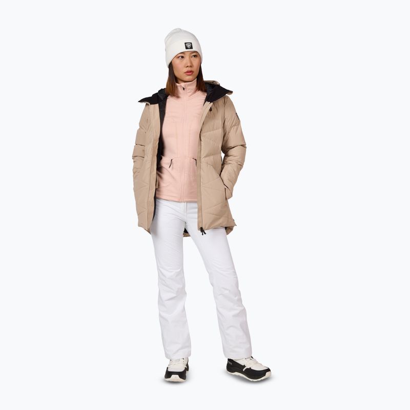 Rossignol women's Blackside Fleece Fz powder pink sweatshirt 2