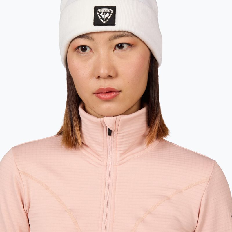 Rossignol women's Blackside Fleece Fz powder pink sweatshirt 5