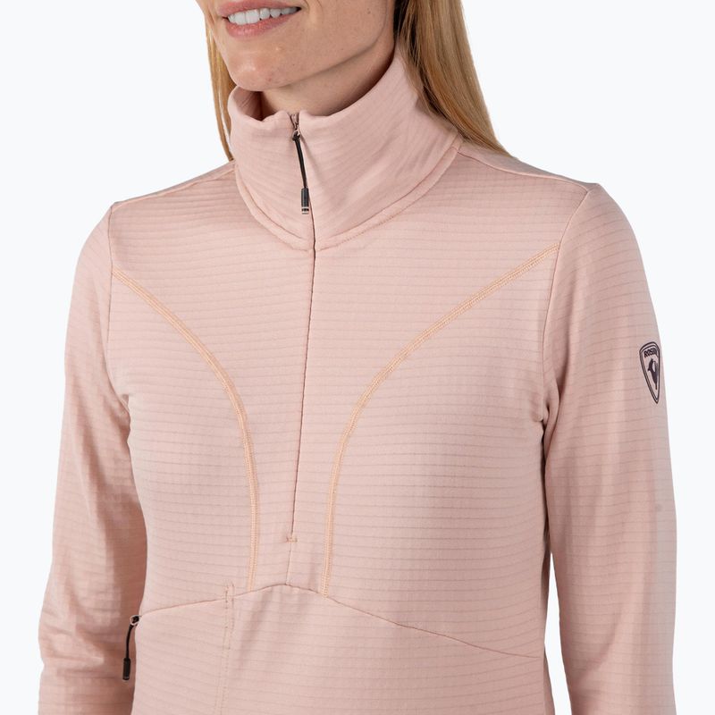 Rossignol women's Blackside Fleece Hz power pink sweatshirt 4