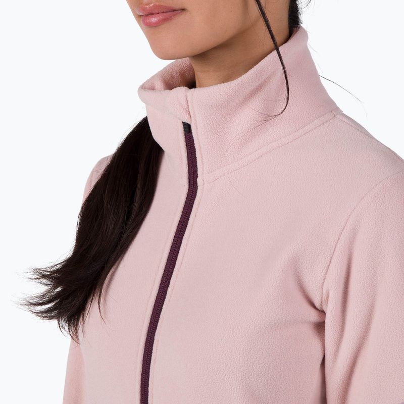 Women's Rossignol Strawpile Fleece Fz powder pink sweatshirt 4