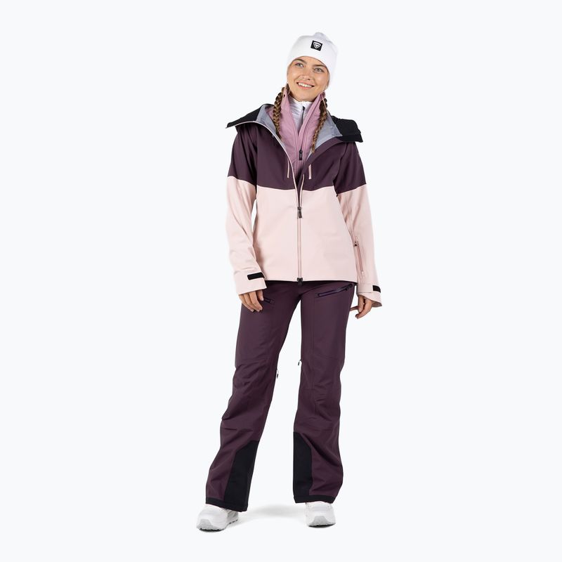 Women's ski jacket Rossignol Rallybird mulberry 2