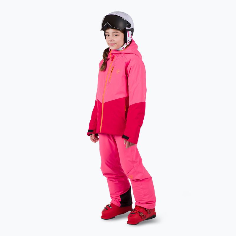 Rossignol Wispile ruby red children's ski jacket 2