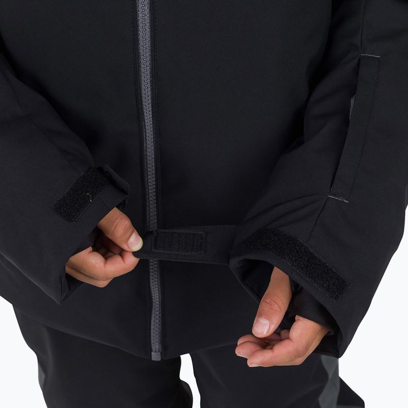 Children's ski jacket Rossignol Strawpile Jr black 10