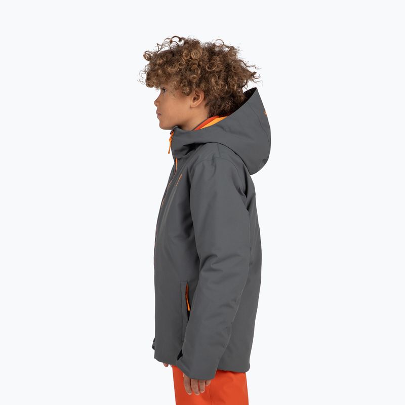 Rossignol Strawpile Jr children's ski jacket onyx grey 3