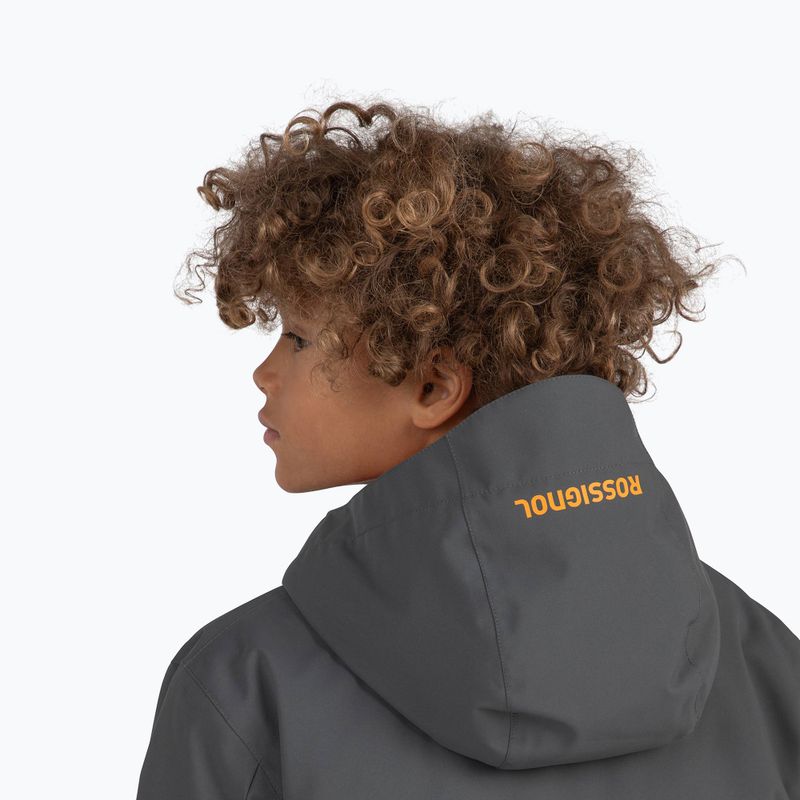 Rossignol Strawpile Jr children's ski jacket onyx grey 7