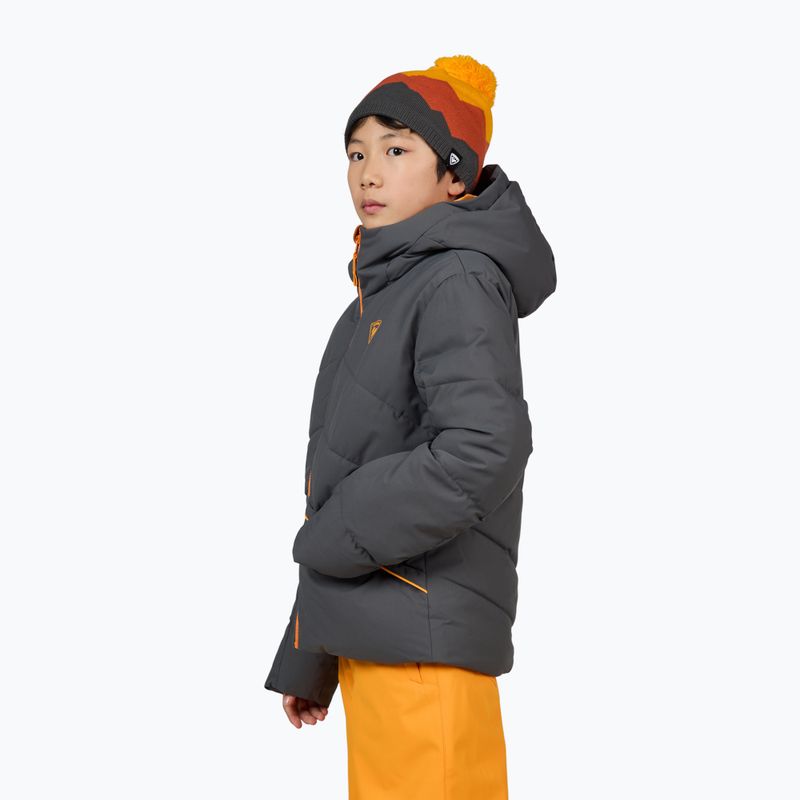 Rossignol Boy Siz onyx grey children's ski jacket 4