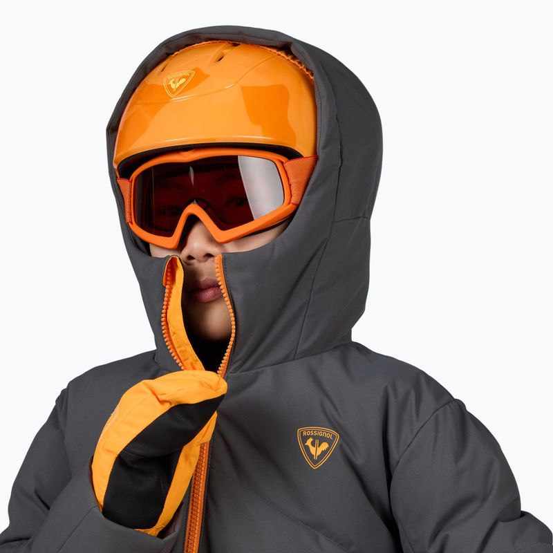 Rossignol Boy Siz onyx grey children's ski jacket 6