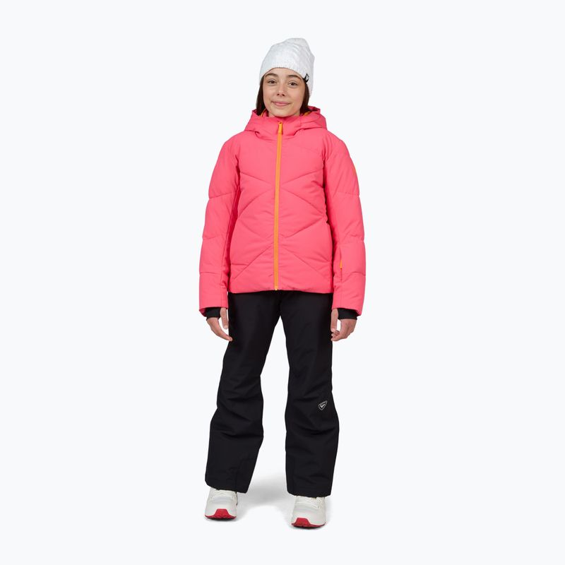 Rossignol Girl Staci tea rose children's ski jacket 2