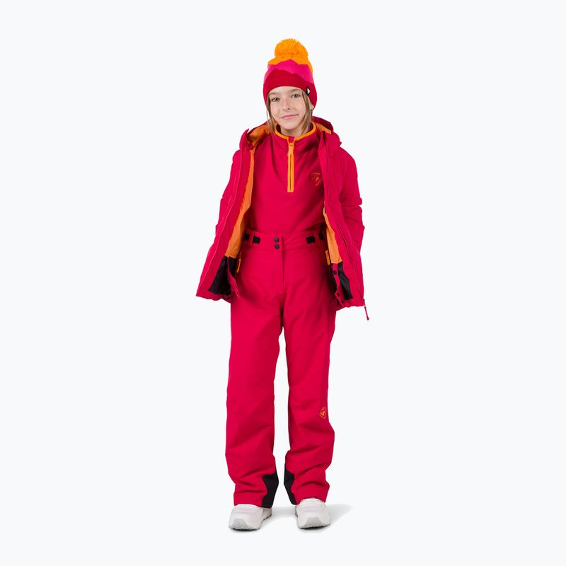 Rossignol Girl Ski ruby red children's ski trousers 2