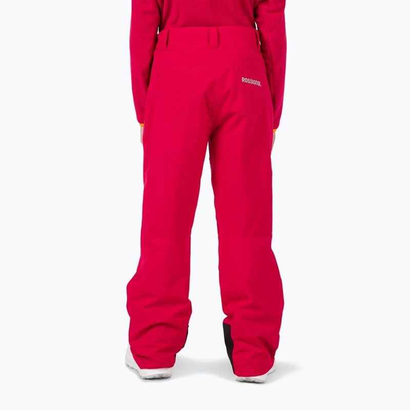 Rossignol Girl Ski ruby red children's ski trousers 3