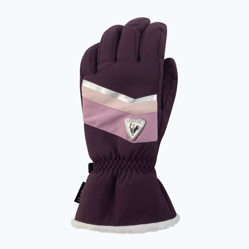 Rossignol women's ski glove New Piste G mulberry 2