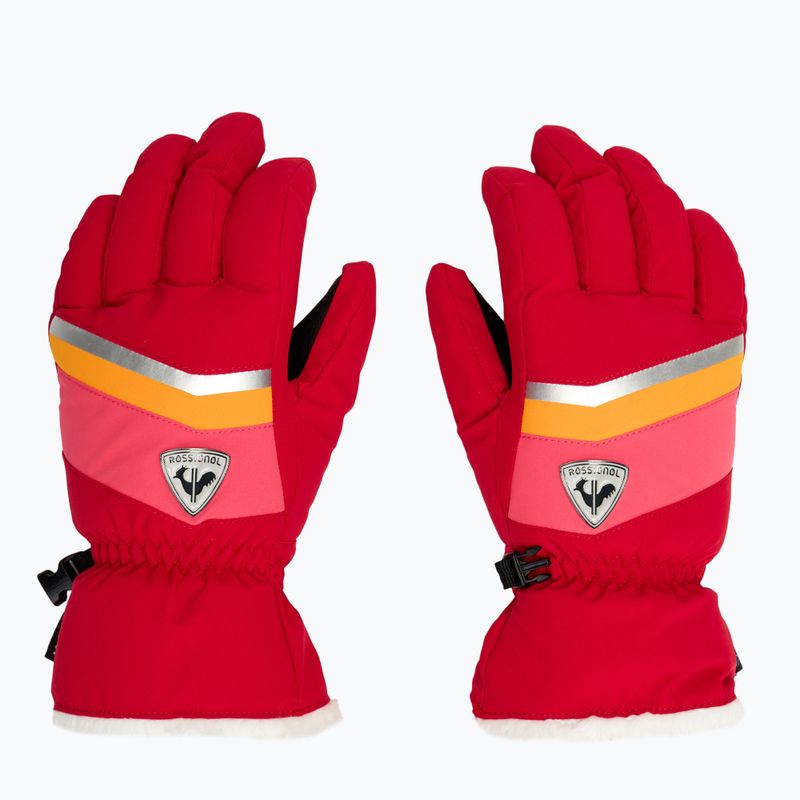 Rossignol women's ski glove New Piste G ruby red 2