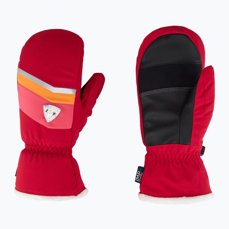 Rossignol women's ski glove New Piste M ruby red