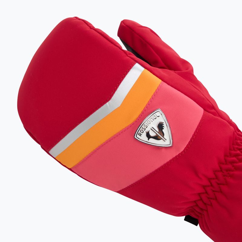 Rossignol women's ski glove New Piste M ruby red 4