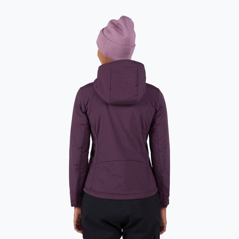 Women's Rossignol Opside Hoodie insulated jacket mulberry 3