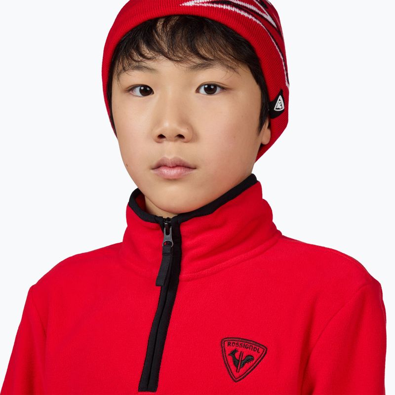 Rossignol Jr Strawpile Fleece Fz sports red children's sweatshirt 5