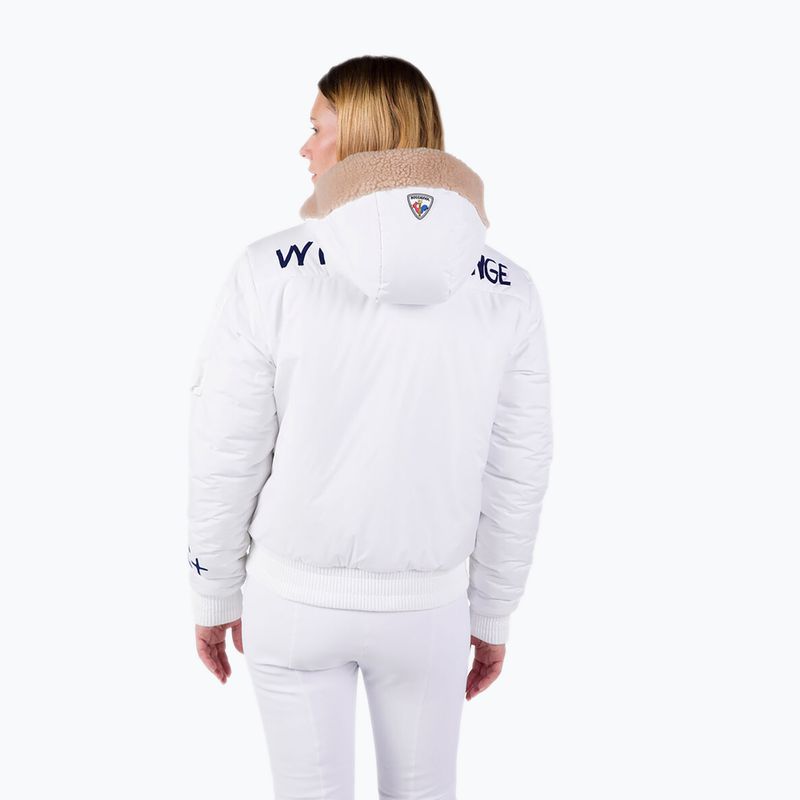 Women's ski jacket Rossignol Yety Fleecy Bomber white 5