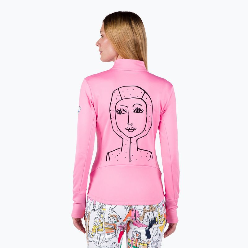 Women's ski sweatshirt Rossignol Climi new pink 3