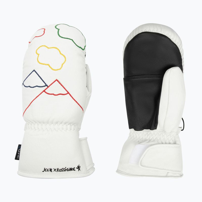 Women's ski glove Rossignol Sublim Lth Impr M white